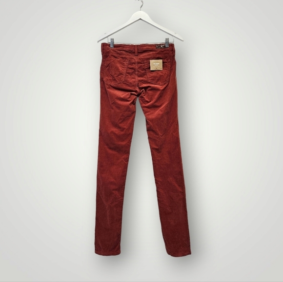 AG Adriano Goldschmied Pants Womens‎ Size 28R Orange Corduroy Skinny New - Picture 4 of 13